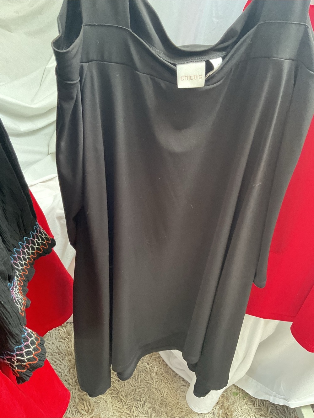 Chico's Black Sleeveless Tunic Dress